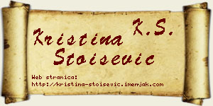 Kristina Stoišević vizit kartica